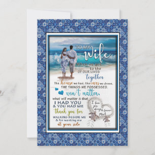 Cartes Pour Fêtes Annuelles Wife Lovers À ma femme je t'aime toujours pour t