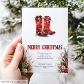 Cartes Pour Fêtes Annuelles Wild West Christmas Greeting Card Printable