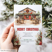 Cartes Pour Fêtes Annuelles Wild West Christmas Greeting Card Printable
