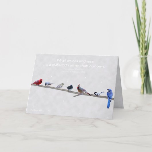 Cartes Pour Fêtes Annuelles Wildness : une civilisation autre que nos propres. (Devant)