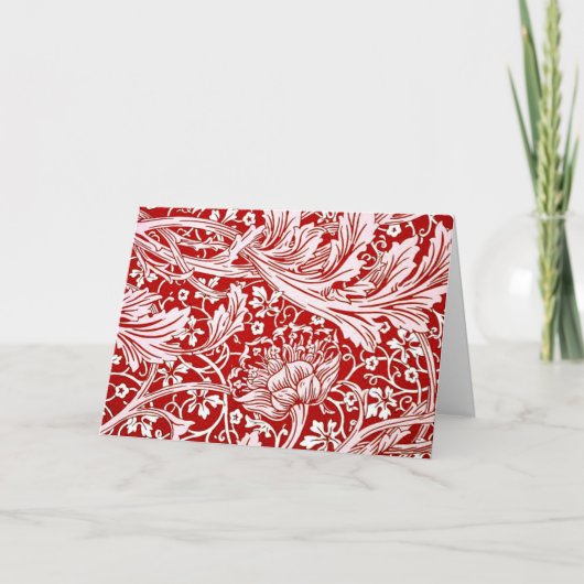 Cartes Pour Fêtes Annuelles William Morris design, Arcadia (Devant)