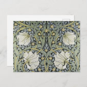 Cartes Pour Fêtes Annuelles William Morris - Design Motif Pimpernel (Devant / Derrière)