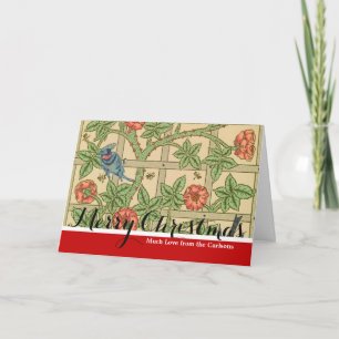 Cartes Pour Fêtes Annuelles William Morris Trellis Design classique de papier