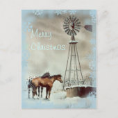 Cartes Pour Fêtes Annuelles WINDMILL & SNOWFLAKES par SHARON SHARPE (Devant)