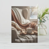 Cartes Pour Fêtes Annuelles Winter Card (Debout devant)