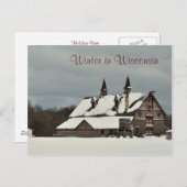 Cartes Pour Fêtes Annuelles Winter dans le Wisconsin (Devant / Derrière)