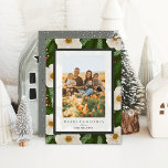 Cartes Pour Fêtes Annuelles Winter Floral Dark Green 4 Photos Noël<br><div class="desc">Ce carte photo de Noël chic et élégant présente votre photo sur un arrière - plan vert foncé aux motifs floraux blancs. Au verso, vous trouverez vos photos sur un arrière - plan vert avec des motifs blancs. Personnalisez-le selon vos besoins. Vous pouvez trouver des produits correspondants dans mon magasin....</div>