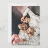 Cartes Pour Fêtes Annuelles Winter Fox Elegant Gold Script photo Noël (Dos)