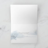 Cartes Pour Fêtes Annuelles Winter Fox Script Love Nom de famille Noël (Intérieur)