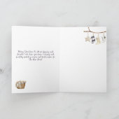 Cartes Pour Fêtes Annuelles Winter Lady Gnome en Branche Joyeux Noël (Intérieur)