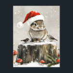 Cartes Pour Fêtes Annuelles Winter Père Noël Bunny Wonderland<br><div class="desc">Un parfait mélange de magie hivernale et de joie de vacances avec un adorable lapin dans un chapeau de Père Noël, entouré d'oiseaux gais et de flocons de neige en chute douce.</div>