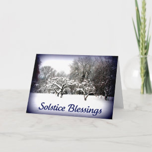 Cartes Pour Fêtes Annuelles Winter Solstice Greetings