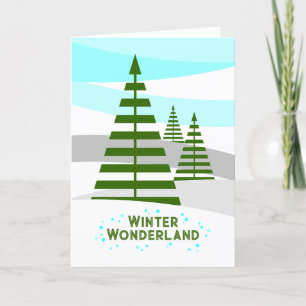 Cartes Pour Fêtes Annuelles Winter Wonderland