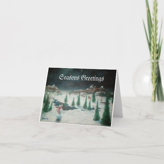 Cartes Pour Fêtes Annuelles Winter Wonderland (Devant)