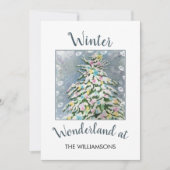 Cartes Pour Fêtes Annuelles Winter Wonderland Christmas Tree (Devant)