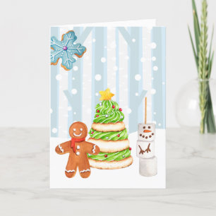 Cartes Pour Fêtes Annuelles Winter Wonderland Cookies de Noël 
