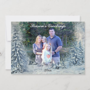 Cartes Pour Fêtes Annuelles Winter Wonderland Photo