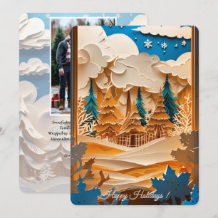 Cartes Pour Fêtes Annuelles Winter Wonderland Photo Holiday Card