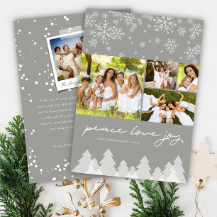 Cartes Pour Fêtes Annuelles Winter Wonderland Snowflakes Happy Holidays Photo