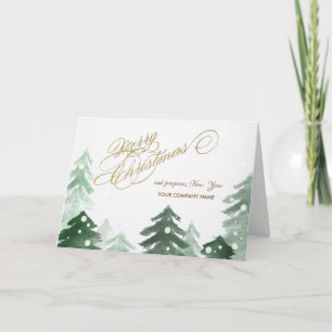 Cartes Pour Fêtes Annuelles Winter Woodland