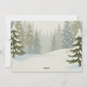 Cartes Pour Fêtes Annuelles Winter Woodland Merry Christmas Forest Animals (Dos)