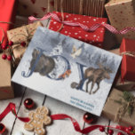 Cartes Pour Fêtes Annuelles Winter Woodland Wonderland JOY Snow<br><div class="desc">Ce design a été créé par art numérique et peut être personnalisé dans la zone fournie par le changement de la photo et/ou du texte. Vous pouvez également le customiser en choisissant l'option cliquer pour customiser une autre option et supprimer ou modifier la couleur de l'arrière - plan, ajouter du...</div>