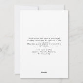 Cartes Pour Fêtes Annuelles Winterberry Bohemian Christmas Wreath Salutation (Dos)