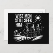 Cartes Pour Fêtes Annuelles Wise Men Still Seek Him Christian Christmas Jésus (Devant / Derrière)