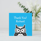 Cartes Pour Fêtes Annuelles Wise Owl (Debout devant)