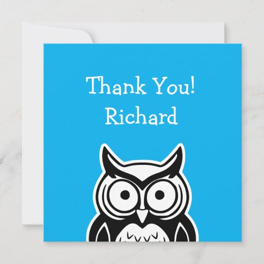 Cartes Pour Fêtes Annuelles Wise Owl (Devant)