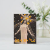 Cartes Pour Fêtes Annuelles Wishes de Star Filled (Debout devant)