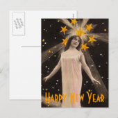 Cartes Pour Fêtes Annuelles Wishes de Star Filled (Devant / Derrière)