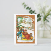 Cartes Pour Fêtes Annuelles Wishes You a Merry Christmas (Debout devant)