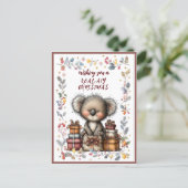 Cartes Pour Fêtes Annuelles Wishing You A Merry KOAL-ATY Christmas (Debout devant)