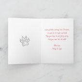 Cartes Pour Fêtes Annuelles Wishing You a Purr-fect Christmas | Personalized (Intérieur)