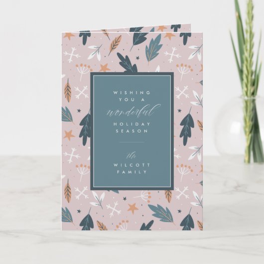 Cartes Pour Fêtes Annuelles WISHING YOU A WONDERFUL HOLIDAY | Add Your Photo (Devant)