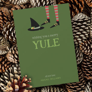 Cartes Pour Fêtes Annuelles Witchy Yule