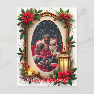 Cartes Pour Fêtes Annuelles With own photo Snowy Sentiments