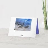 Cartes Pour Fêtes Annuelles Wolf Spirits (Dos)