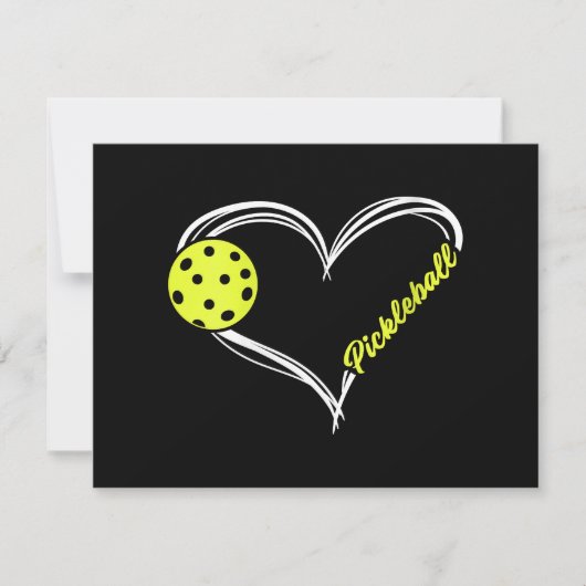 Cartes Pour Fêtes Annuelles Womens Love Pickleball - mignon match de picklebal (Devant)