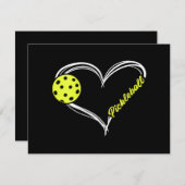 Cartes Pour Fêtes Annuelles Womens Love Pickleball - mignon match de picklebal (Devant / Derrière)