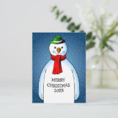 Cartes Pour Fêtes Annuelles Wondeful Snowman (Debout devant)