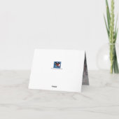 Cartes Pour Fêtes Annuelles Wonderland d'hiver (avec un aigle) (Dos)