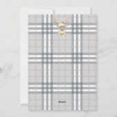 Cartes Pour Fêtes Annuelles Woodland Deer Santa Hat (Dos)