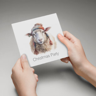 Cartes Pour Fêtes Annuelles Wooly Wonderland, coutume