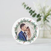 Cartes Pour Fêtes Annuelles Wreath (Debout devant)