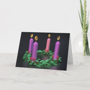 Cartes Pour Fêtes Annuelles Wreath continue