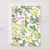 Cartes Pour Fêtes Annuelles Wreath d'aquarelle agricole (Dos)