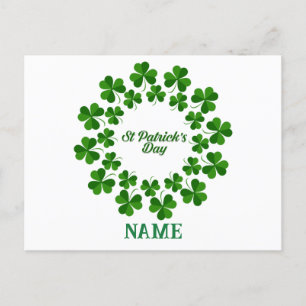 Cartes Pour Fêtes Annuelles Wreath de la Saint Patrick Thunder_Cove