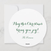 Cartes Pour Fêtes Annuelles Wreath de Noël (Dos)